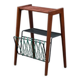 Side table with 50s magazine holder