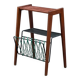 Side table with 50s magazine holder