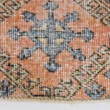 7x10 Pumpink Orange & Black Persian Rug, 208x316Cm