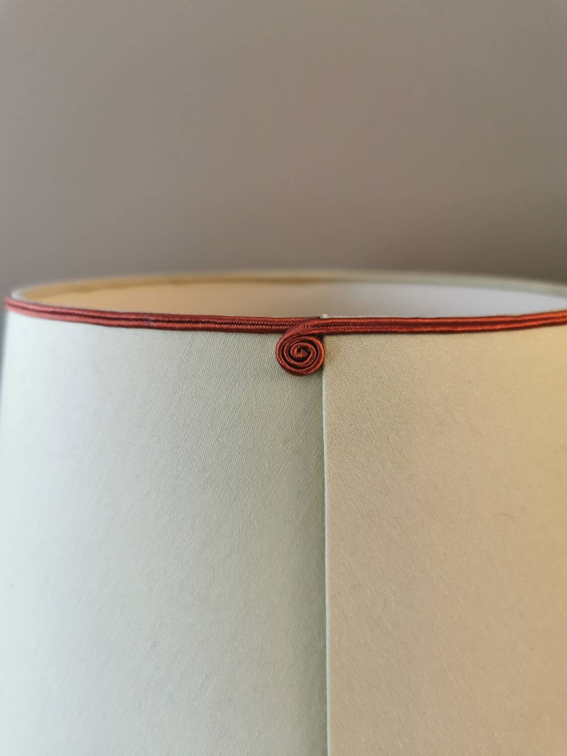 Pair of vintage twisted wood lamps