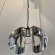 space age chrome metal suspension