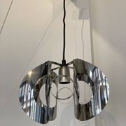 space age chrome metal suspension
