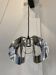 space age chrome metal suspension