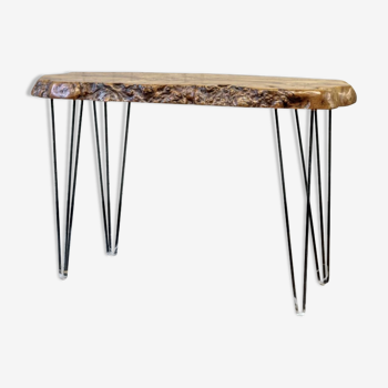 Table d'appoint en bois d'olivier bio