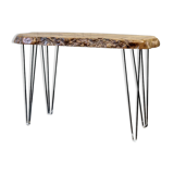 Table d'appoint en bois d'olivier bio