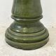 Green glazed ceramic stand