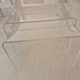 Roche Bobois trio of nesting tables in Altuglass