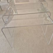 Trio de tables Gigogne Roche Bobois en Altuglass