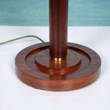 Vintage wooden table lamp from the 1960s.