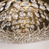 Chandelier 6 lights metal brass 70