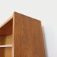 Large vintage oak wood bookcase shelf from the 50s 60s