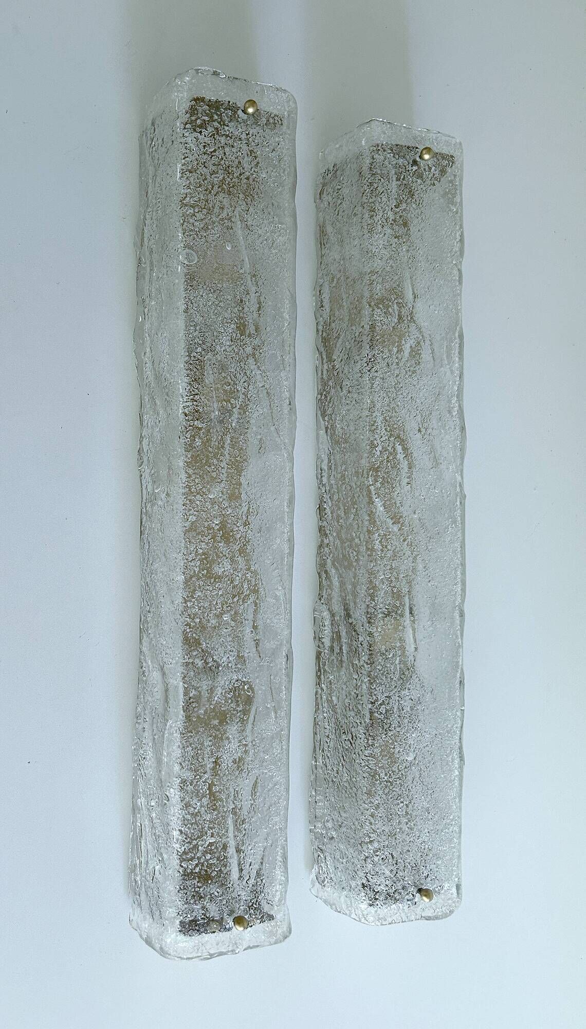 Pair Very Large Murano Glass Wall Lights