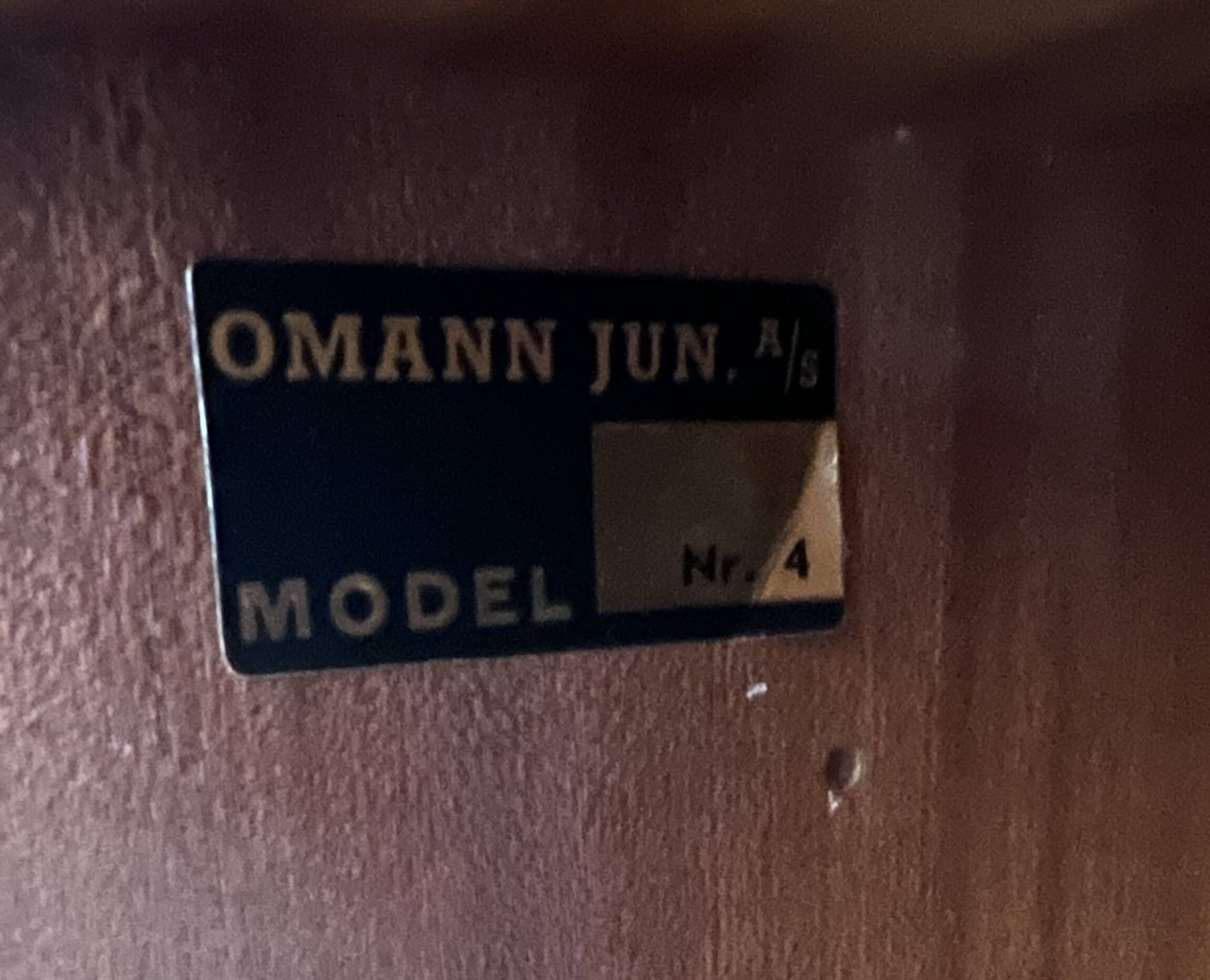 Cabinet en bois de rose modèle 4 par Omann Jun Mobelfabrik, années 1970