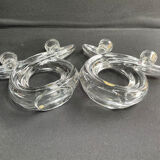 Vannes le Châtel - Candle holders with 2 lights (2) - Cristal