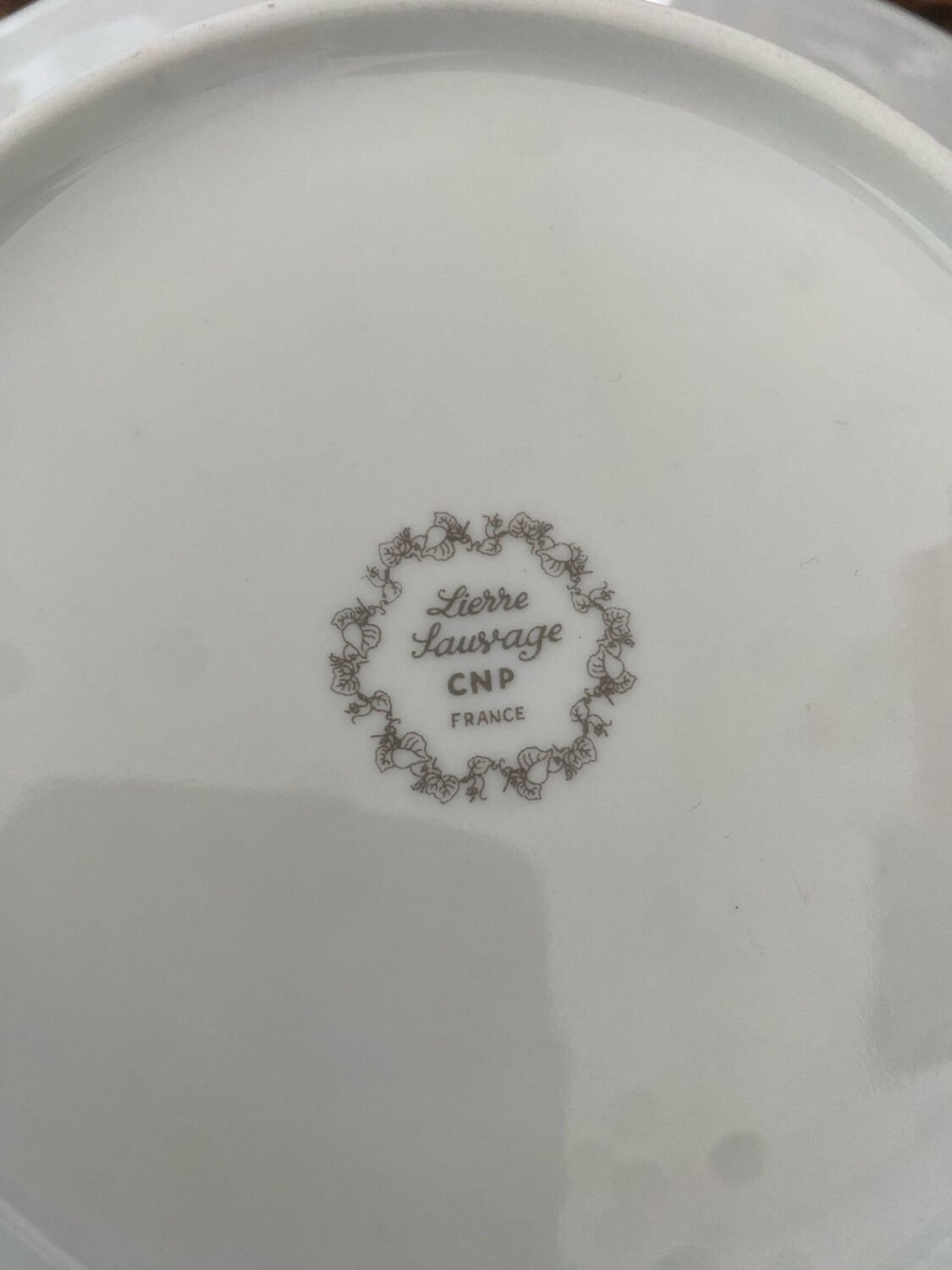 Deep porcelain plates
