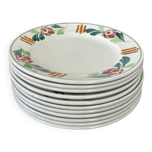 Série de 8+3 assiettes