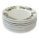 set of 8+3 St Amland plates