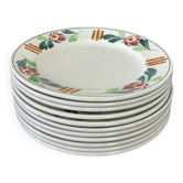 série de 8+3 assiettes St Amland