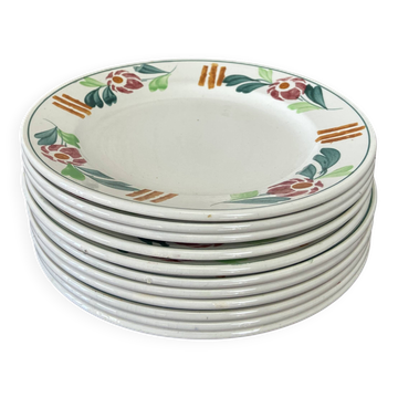 set of 8+3 St Amland plates