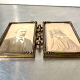 Foldable Antique Double frames Convex glass