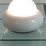 White UFO lamp model c359 by LUCI, Italy 70s