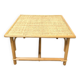 Vintage rattan coffee table