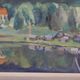 Original Swedish Oil on Panel – “Rural Village” by Astrid J – Vintage