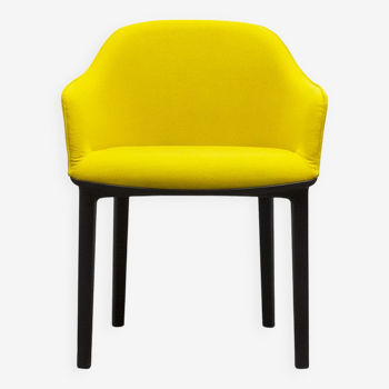 Fauteuil VITRA Softshell en tissu Jaune