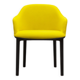 VITRA Softshell armchair in Yellow fabric