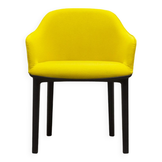 Fauteuil VITRA Softshell en tissu Jaune