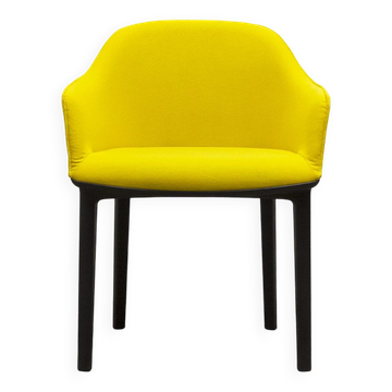 Fauteuil VITRA Softshell en tissu Jaune