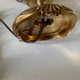 Brass foot tulip lamp