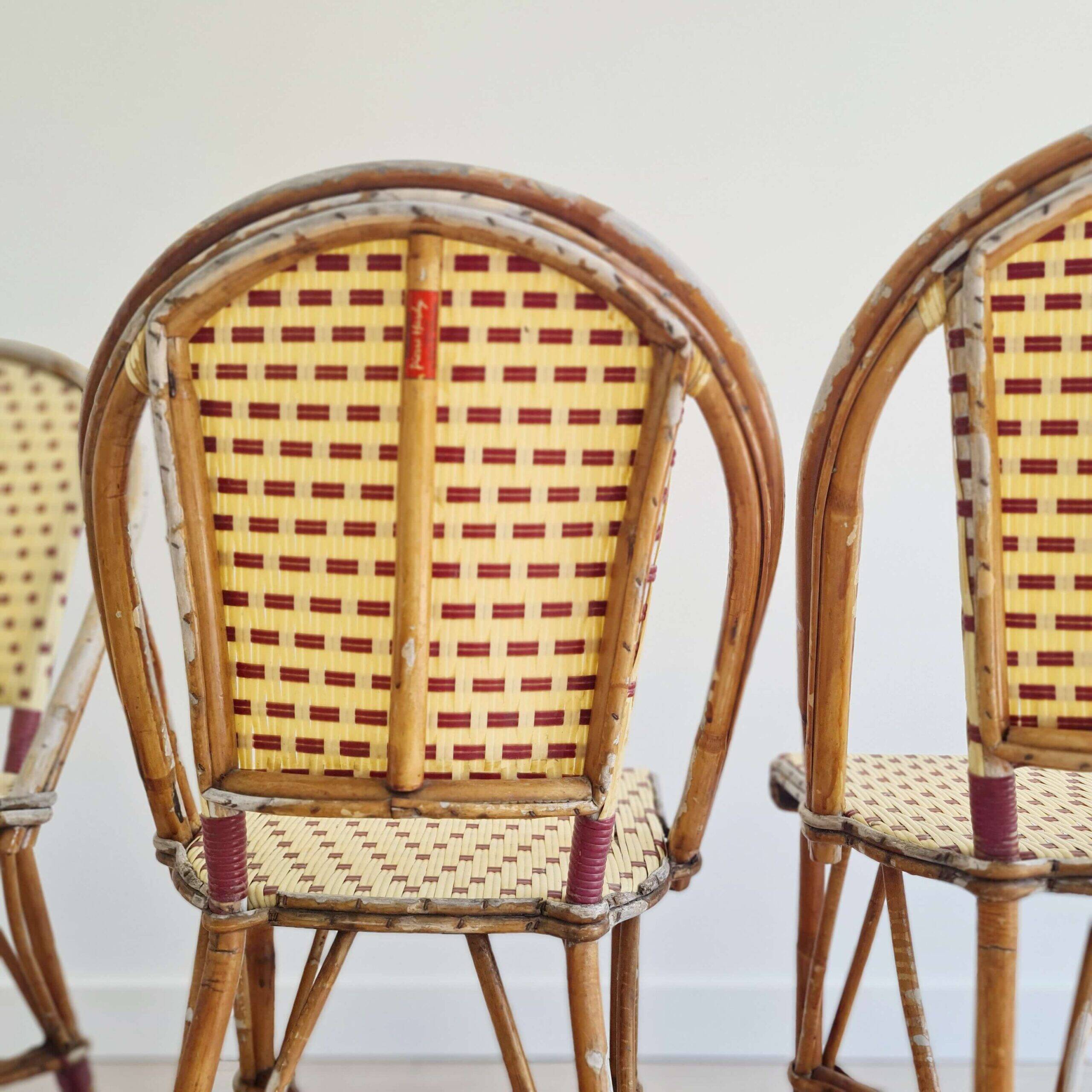 Hardy rattan bistro chairs - antique rattan chairs