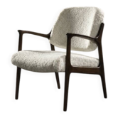 Fauteuil en teck vintage scandinave des années 50 de Bröderna Anderssons