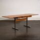 Extendable work table with chrome legs