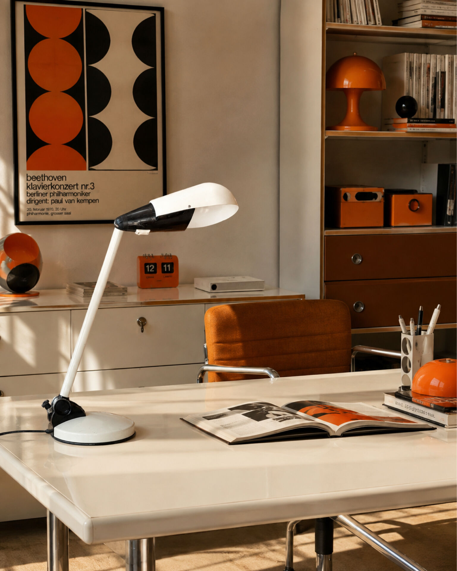 Vintage desk lamp Marina Malabotti Italy 1970