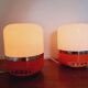 Two Midcentury Table Lamps, Space Age, Adriano Rampoldi, Italy, 1970s