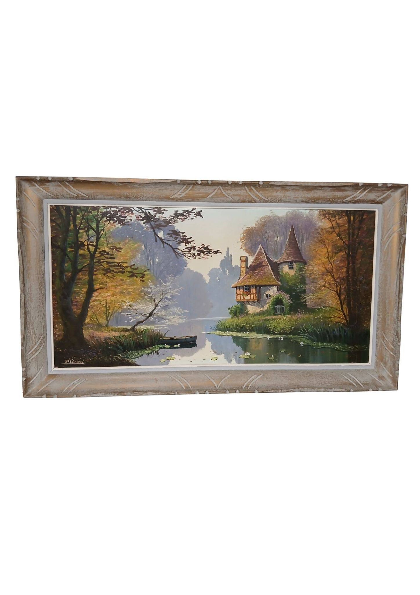 Tableau paysage R. Lambert