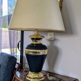 Vintage black and brass living room lamp