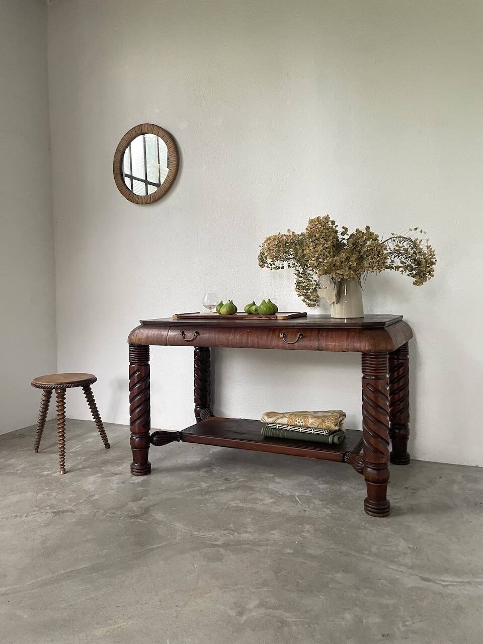 Bureau console acajou 1900