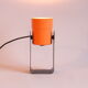 Orange table or wall lamp by karl lang for sis leuchten, germany 1976.