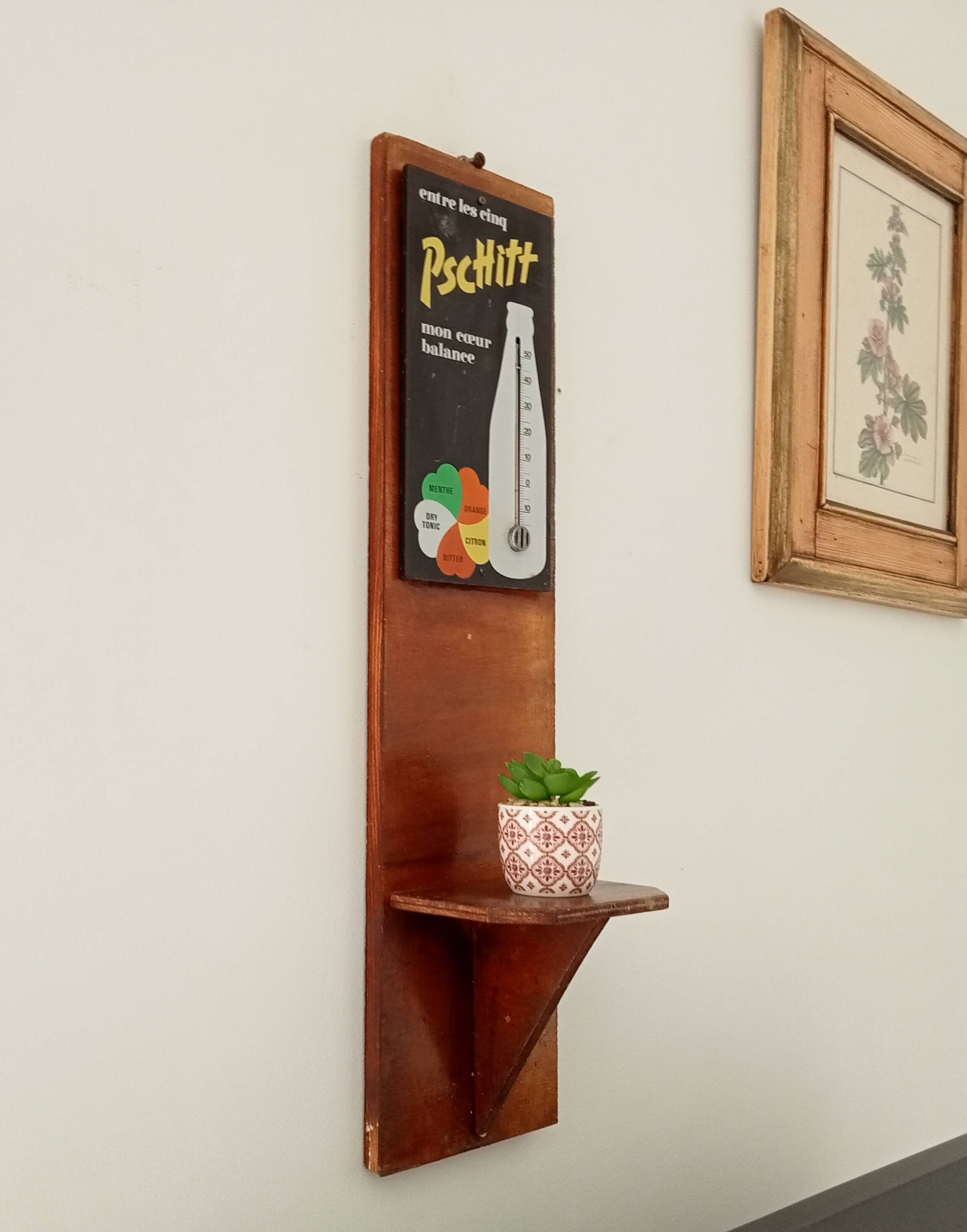 Pschitt soda advertising thermometer shelf 60s/70s