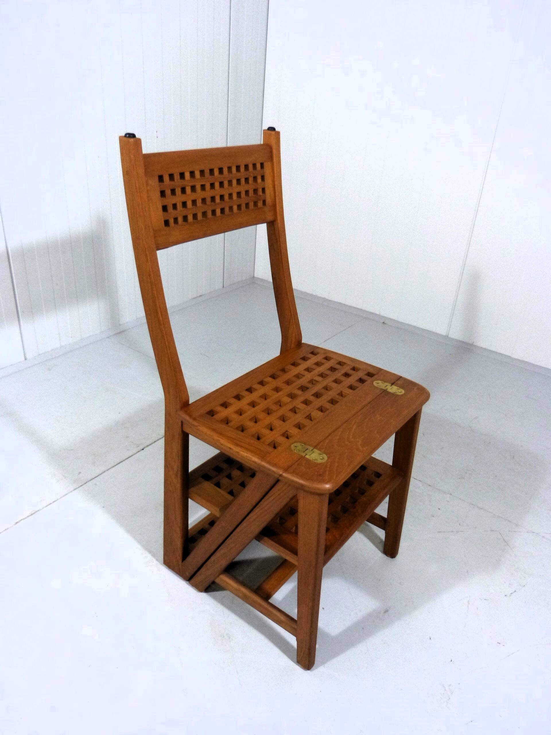 Teak library step chair, Denmark