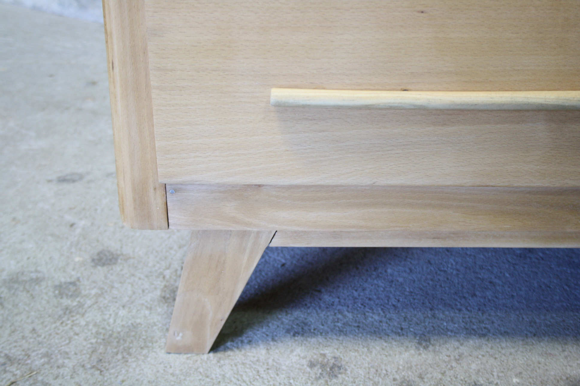 Commode vintage bois brut