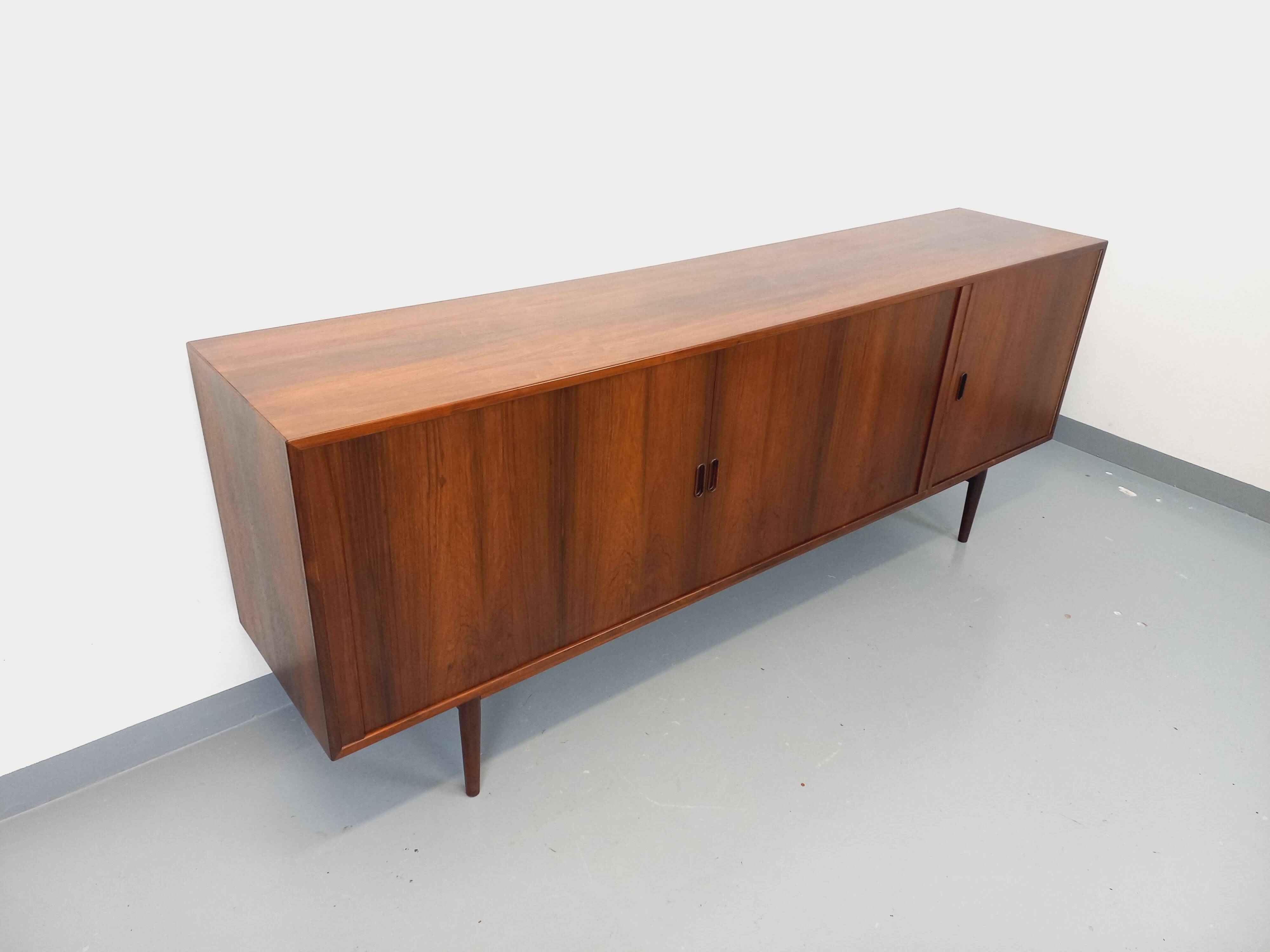 Vintage Scandinavian enfilade by Danish designer Arne Vodder in rosewood.