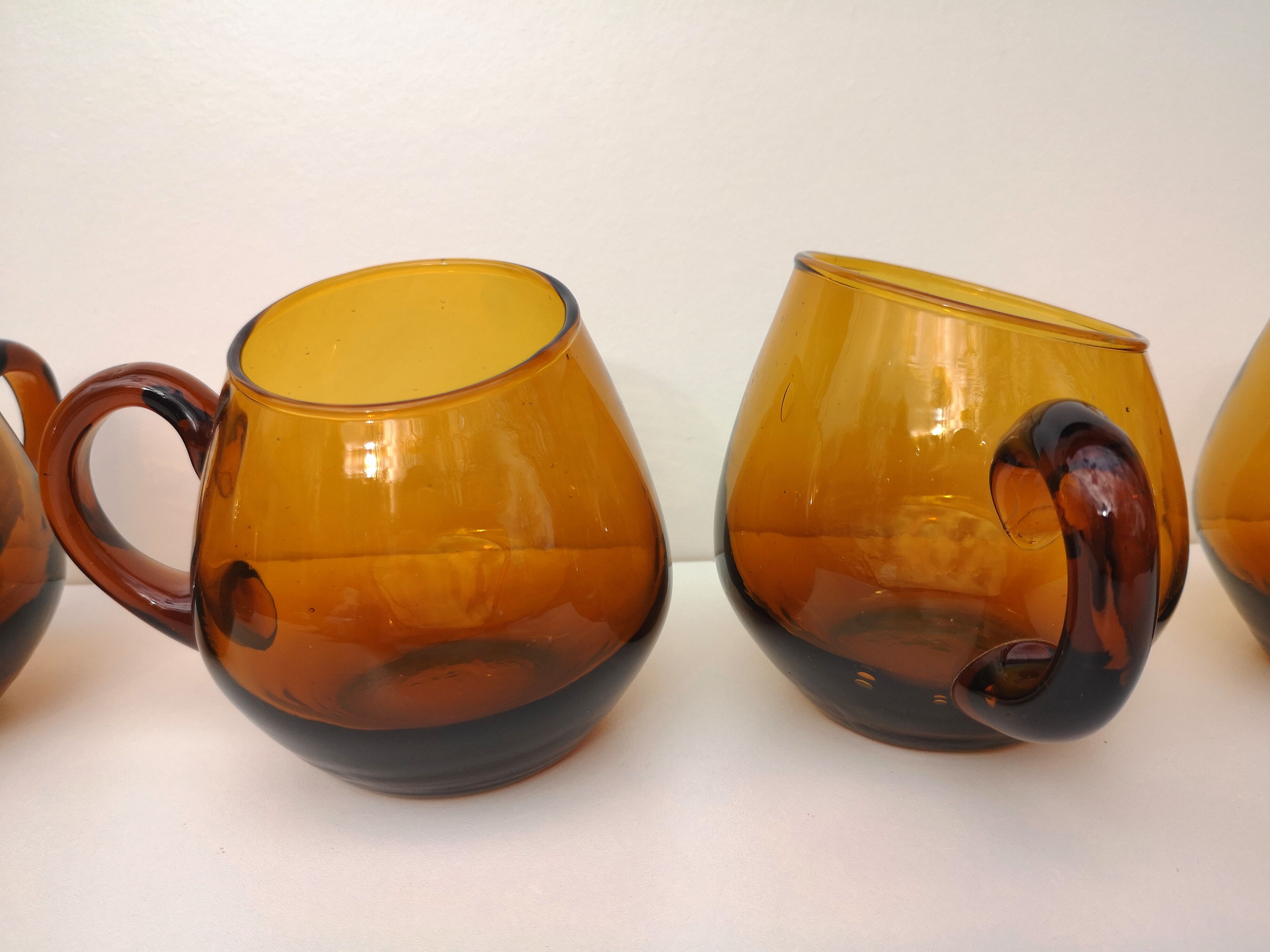 Vintage blown glass cups