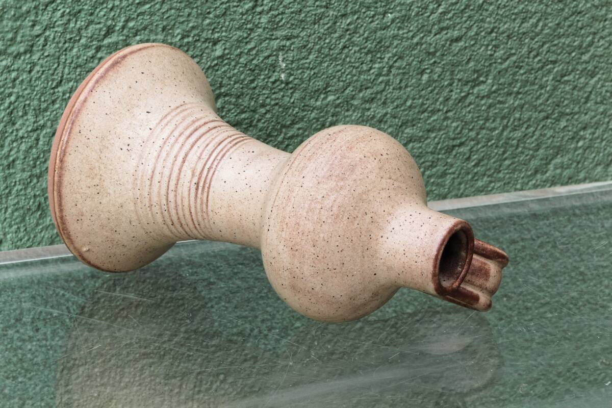 Vase soliflore en terre cuite vernissée, Vallauris