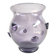 Amethyst Blown Murano Glass Vase with Bugne in the Style of Zecchin