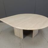 Vintage travertine coffee table, 1970s