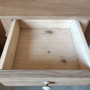 Renovated oak bedside table